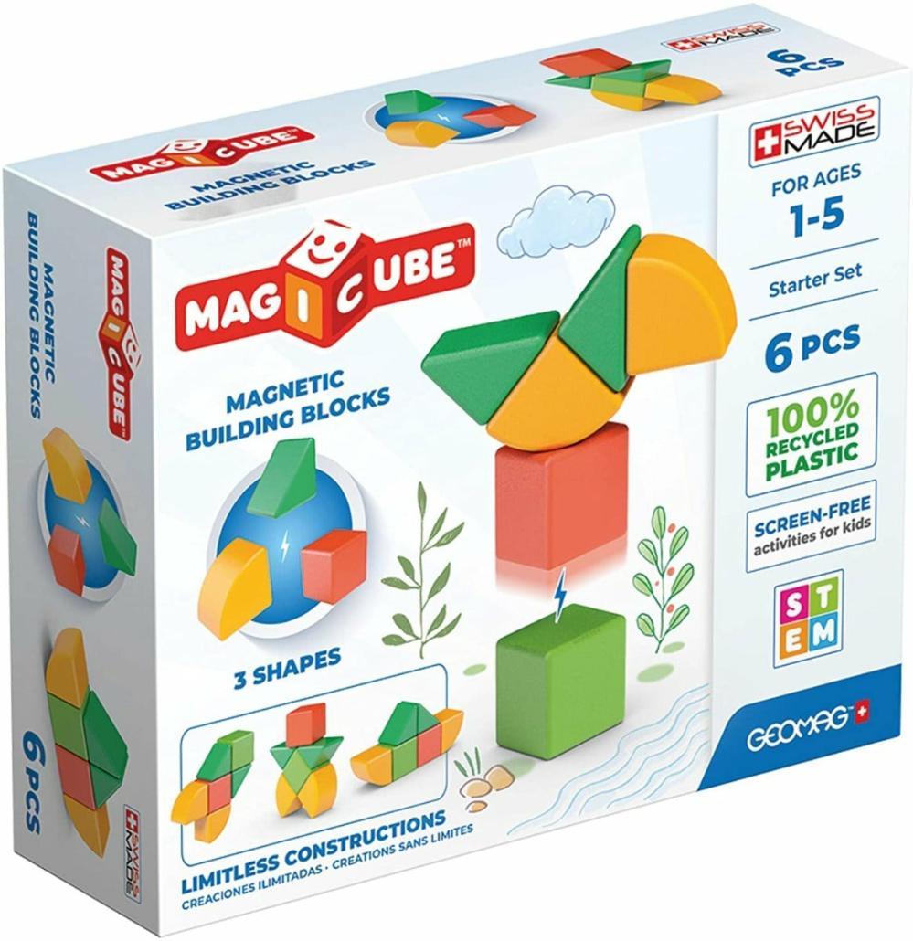 Eco-Friendly Toys | 200 Magicube 3 Shapes Eco Starter Set 6 Pcs Building & Construction Building & Construction