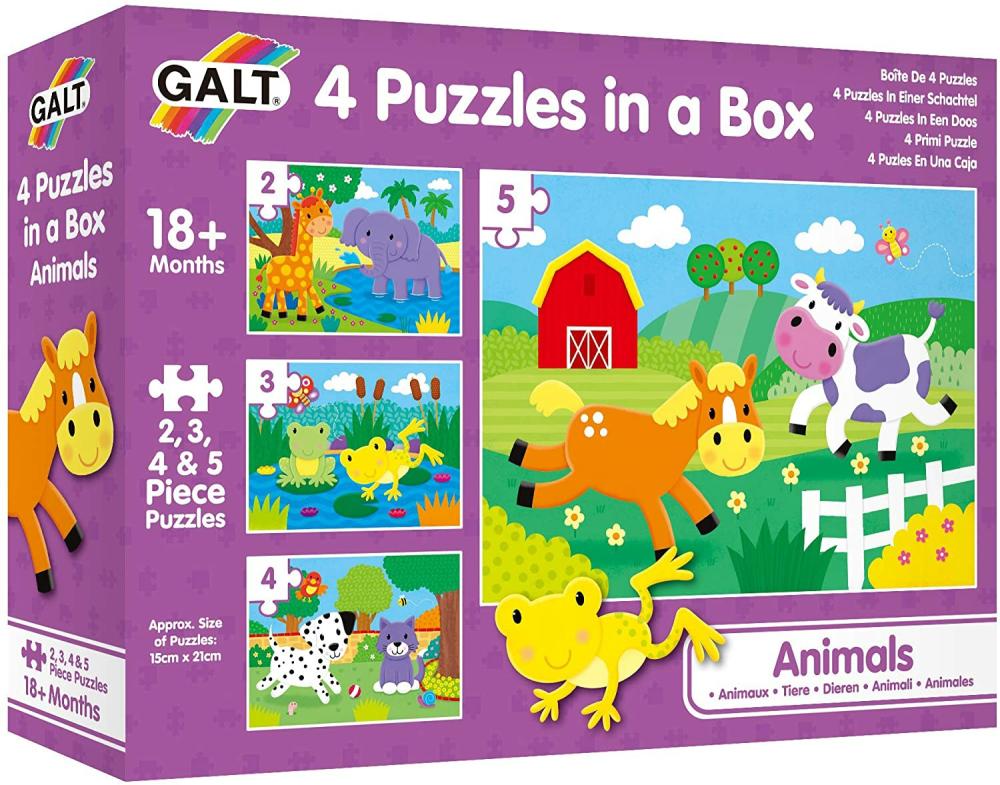 K1 Interview Toys | 4 Puzzles In A Box Animals K1 Interview Toys K1 Interview Toys