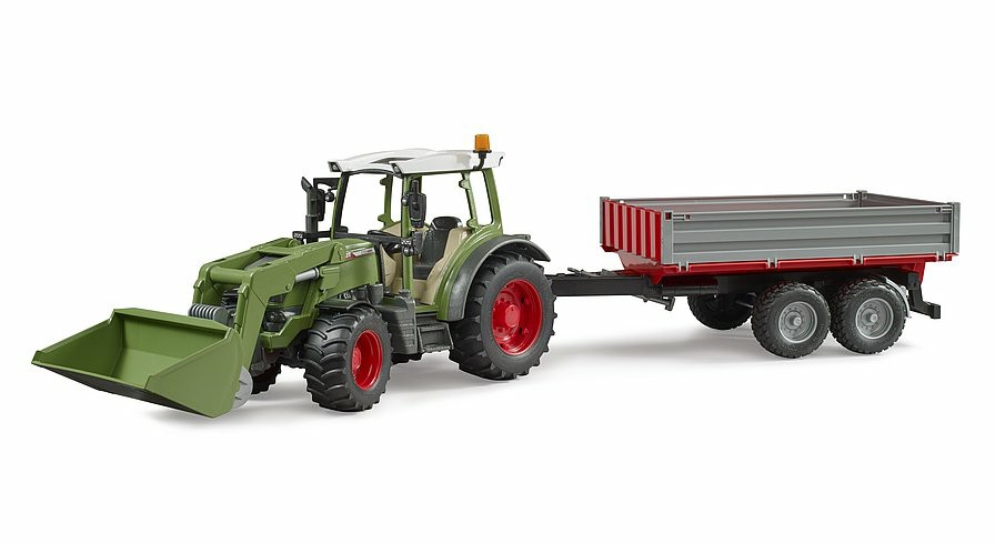 Play Vehicles | 2182 Fendt Vario 211 With Frontloader And Tipping Trailer Play Vehicles Play Vehicles