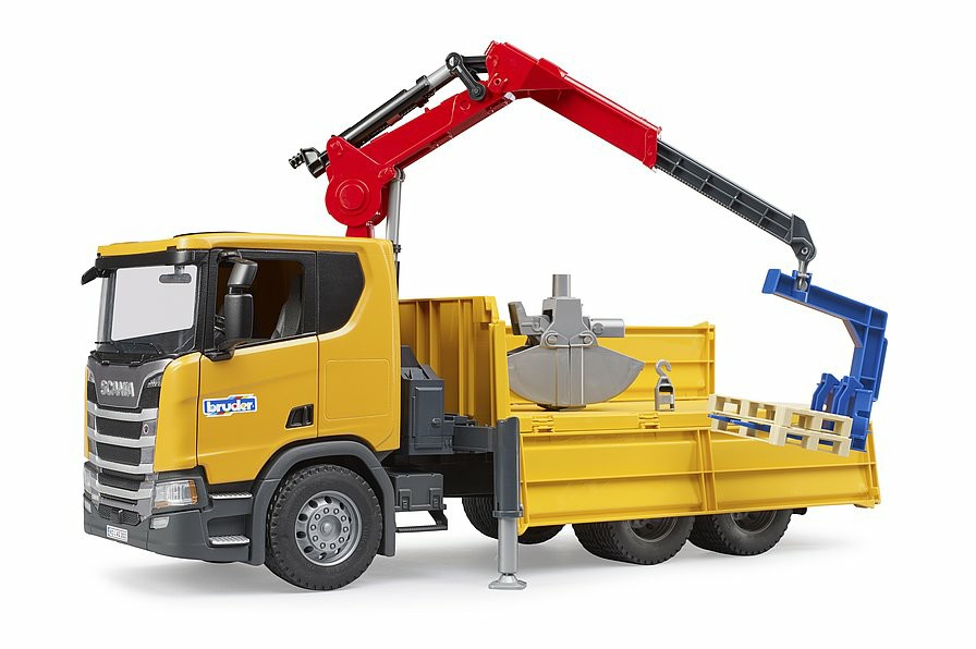 Play Vehicles | 3551 Scania Super 560R Construction Truck With Crane And 2 Pallets Play Vehicles Play Vehicles