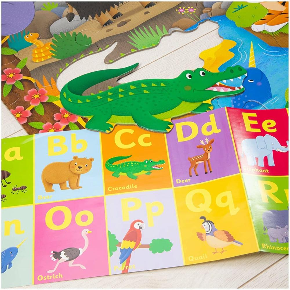 Puzzles & Games | 1005368 Giant Floor Puzzle Alphabet Aniamls Puzzles & Games Puzzles & Games