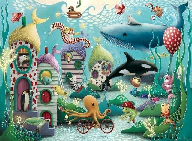 Puzzles & Games | 129720 100 Xxl Pieces Underwater Wonders Puzzles & Games Puzzles & Games