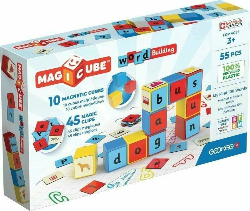 Science & Exploration | 258 Magicube Word Building Eu Recycled Clips 55 Pcs Science & Exploration Science & Exploration