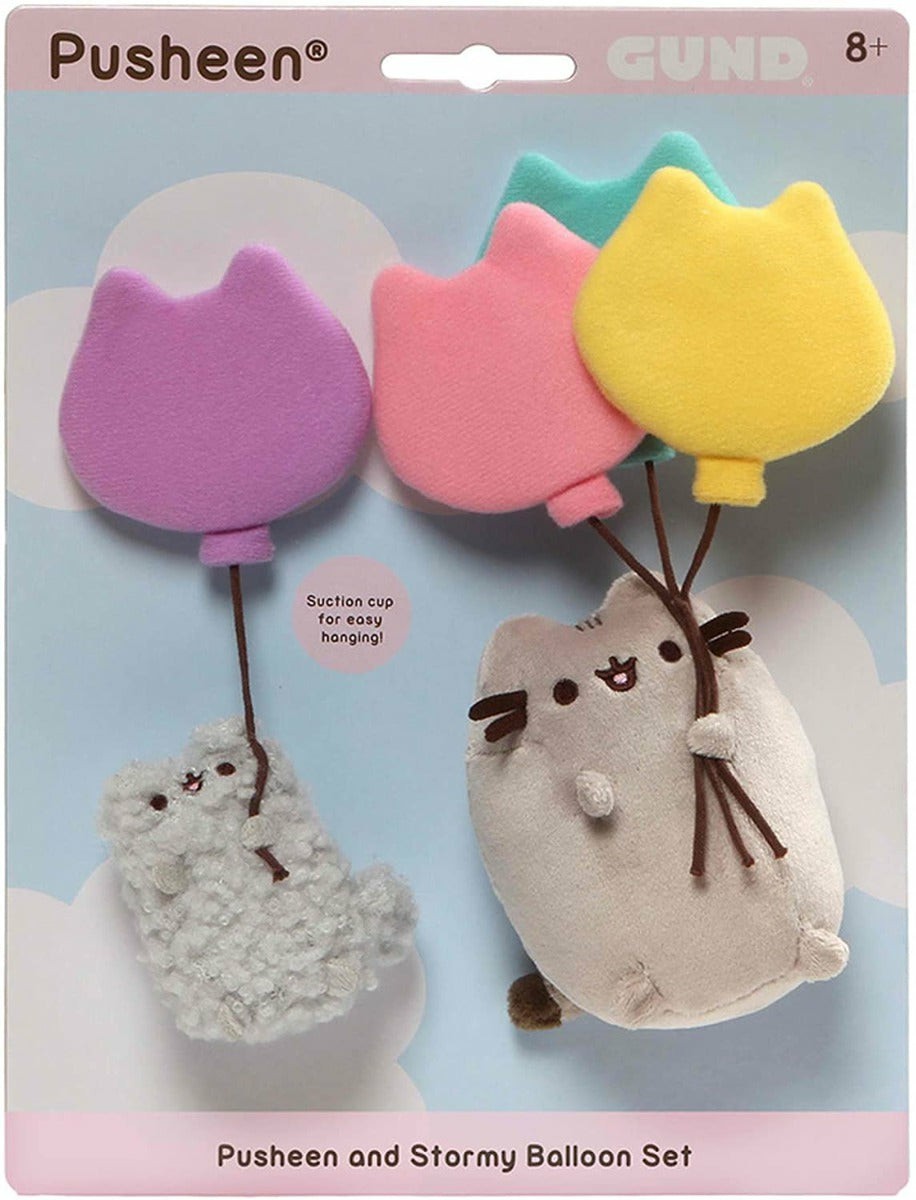 Stuffed Animals | 4060106 Pusheen And Stormy With Balloon Stuffed Animals Stuffed Animals