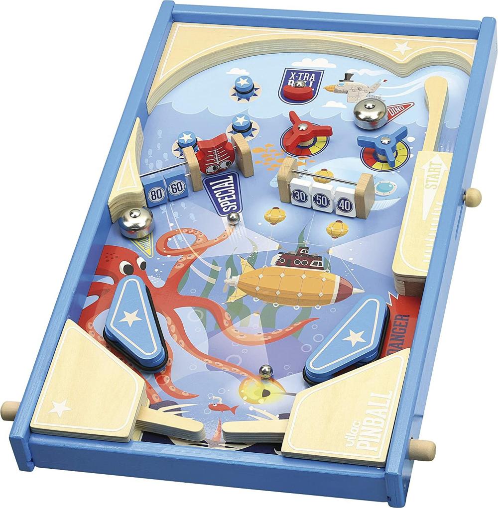 Wooden Toys | 2371 Under The Sea Wooden Pinball Toy Categories Wooden Toys